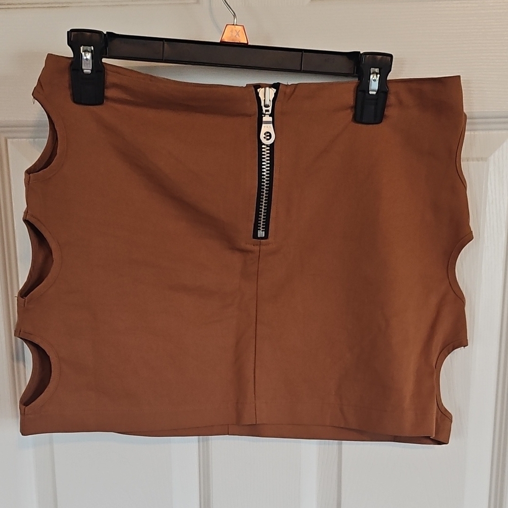 The Ragged Priest Brown Mini Skirt Sz 10